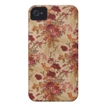 Romantische Vintage Rote Rosen iPhone 4 Cover
