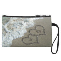 Romantischer Sand-Herz-Strand