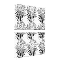 Romantischer Vintager Spitze-Blumen-Leinwand-Druck Gespannter Galerie Druck