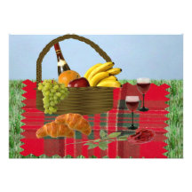Romantisches Picknick Ankündigungskarten