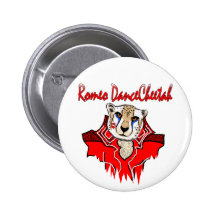Romeo-Tanz-Gepard Anstecknadelbutton