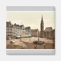 Romerberg und Nicholas-Kirche, Frankfort auf Haupt Kühlschrankmagnete