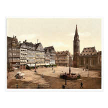 Romerberg und Nicholas-Kirche, Frankfort auf Haupt Postkarten