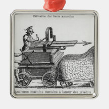Römische Kriegsmaschine für das Abfeuern der Speer Weihnachtsbaum Ornament