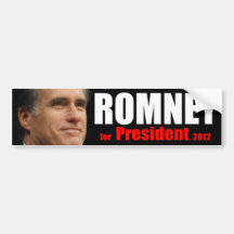 Romney für Präsidenten - 2012 Auto Aufkleber