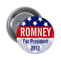 Romney für Präsidenten 2012, Retro Knopf Anstecknadel