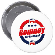 ROMNEY FÜR PRÄSIDENTEN (republikanisch) Anstecknadelbuttons