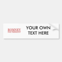 ROMNEY FÜR PRÄSIDENTEN (rot) Autosticker
