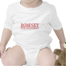 ROMNEY FÜR PRÄSIDENTEN (rot) Baby Strampelanzug