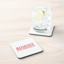 ROMNEY FÜR PRÄSIDENTEN (rot) Cocktail Untersetzer