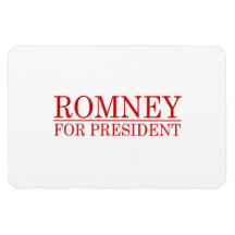 ROMNEY FÜR PRÄSIDENTEN (rot) Flexible Magnete