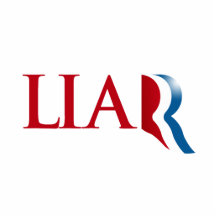 Romney ist ein Lügner Fotoskulpturen