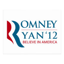 Romney/Ryan 2012 für US Präsidenten und VP Postkarte