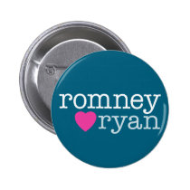 Romney Ryan - Liebe mit einem Herzen buttons