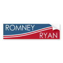 Romney Ryan - moderner Entwurf autoaufkleber