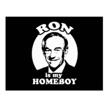 Ron Paul ist mein Homeboy Postkarte