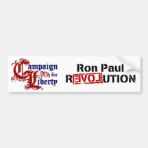 Ron Paul-Kampagne für Freiheits-Revolution Auto Aufkleber