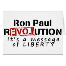 Ron Paul-Revolution ist es eine Mitteilung der Fre Grußkarte