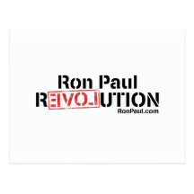 Ron Paul-Revolution Postkarte