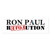 Ron Paul Revolutions-Lesezeichen Visitenkarte