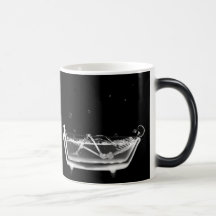 Röntgen Sie Skeleton B&W Bad-Zeit-Kaffee/Bierkrüge Teehaferl