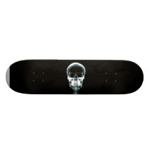 RÖNTGENBLICK-SKELETON SCHÄDEL - VORLAGE INDIVIDUELLE SKATEBOARDDECKS