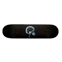 RÖNTGENSTRAHL-SCHÄDEL-GEHIRN - BLAU PERSONALISIERTES SKATEDECK