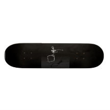 RÖNTGENSTRAHL-SKELETON FREUDE-SPRUNG B&W PERSONALISIERTES SKATEBOARDDECK