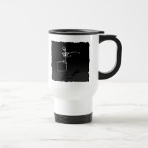 RÖNTGENSTRAHL-SKELETON FREUDE-SPRUNG B&W KAFFEETASSE