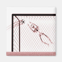 RÖNTGENSTRAHL-SKELETON FUSSBALL-TORMANN - ROT MAGNETE