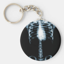 RÖNTGENSTRAHL-SKELETON TORSO VERSIEHT BLAU MIT RIP SCHLÜSSELANHÄNGER