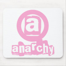 Rosa Anarchie-Mausunterlage Mousepads