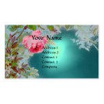 ROSA aquamarines Blau DES ROSEN-u. JASMIN-MONOGRAM Visitenkartenvorlage