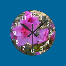 Rosa Azaleen-Wanduhr wanduhren