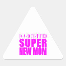 Rosa Babyparty-Geschenke: Superjunge Mutter Sticker