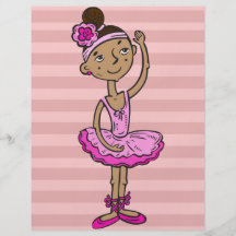 Rosa Ballerina-Mädchen Flyer