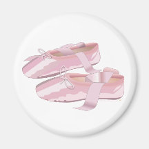 Rosa Ballett-Schuh-Pantoffel Kühlschrankmagnete