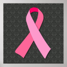 Rosa Band auf mittlerem Damast Plakatdruck
