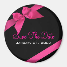 Rosa Band, das Save the Date um Wedding ist Magnete