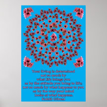 ROSA BAUM-GLOCKEN-MANDALA 1 POSTERDRUCKE