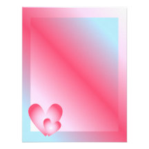 Rosa, blauer und weißer Valentinsgruß-Entwurf Individuelle Einladung