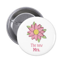 Rosa Blume die neue Frau Buttons
