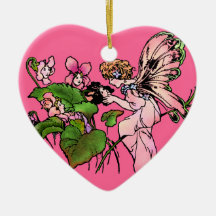 Rosa Blumen-Feen-Verzierung Weihnachtsornament