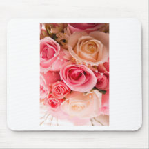 Rosa Blumenstrauß Mousepad