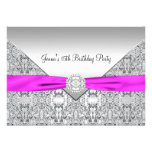 Rosa Bogen 15. Quinceanera Geburtstags-Party Invit Individuelle Einladungskarte