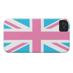 Rosa BRITISCHER England-Flagge iPhone 4 Fall iPhone 4 Case-Mate Hülle