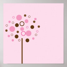 Rosa Bubblegum Baum Posterdrucke