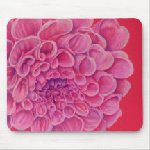 Rosa Dahlie Mousepad