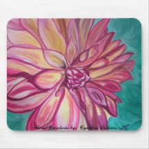 Rosa Dahlie Mousepads