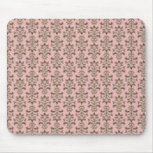 Rosa Damast Mousepad